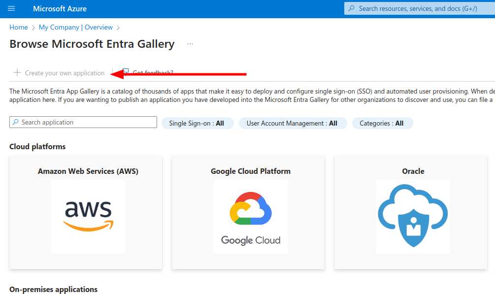 Create Application
